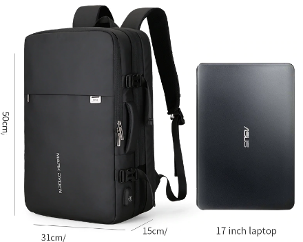 Sac de voyage USB / Anti-Agression / Compatible ordinateur 17 pouces