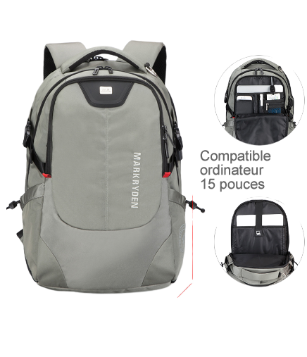 Sac de voyage USB / Anti-Agression / Compatible ordinateur 15 pouces