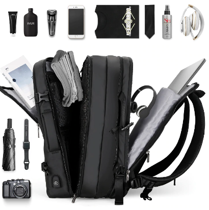 Sac de voyage USB / Anti-Agression / Compatible ordinateur 17 pouces