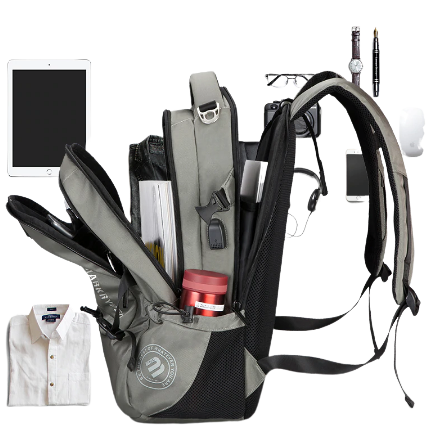 Sac de voyage USB / Anti-Agression / Compatible ordinateur 15 pouces